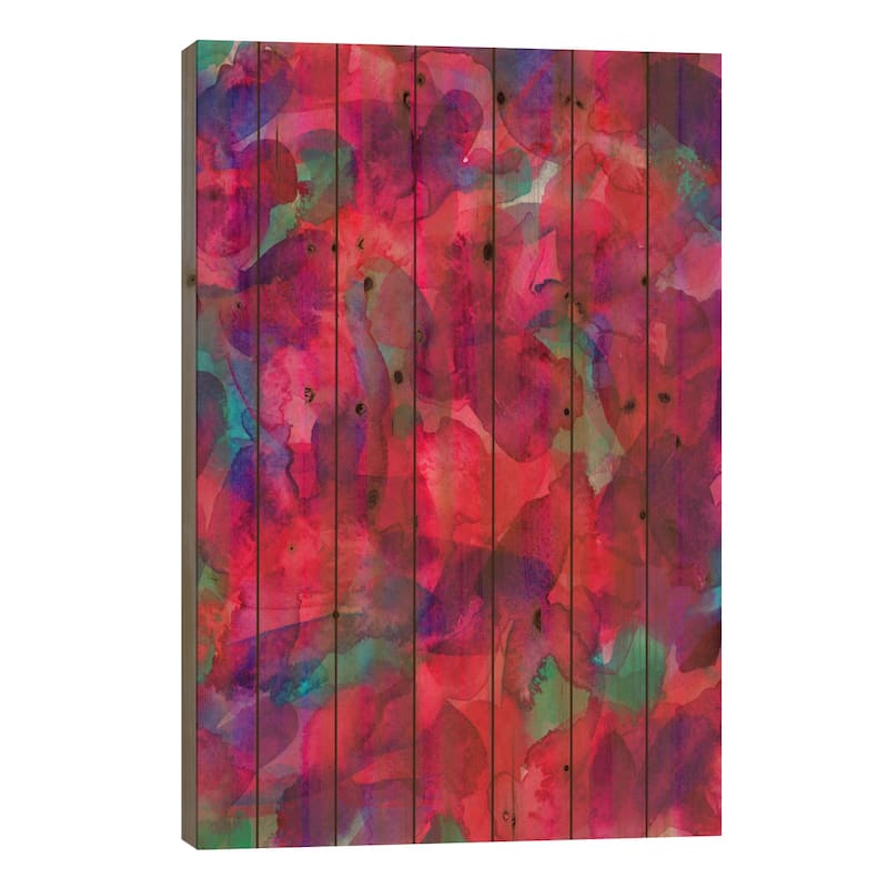 Mercury In Retrograde Print On Wood by Jacqueline Maldonado - Multi-Color - 26x18x1.5
