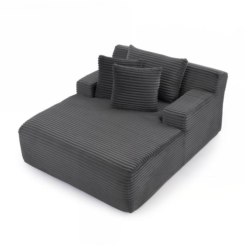 Single Lazy Sofa Lounge Chair - Grey