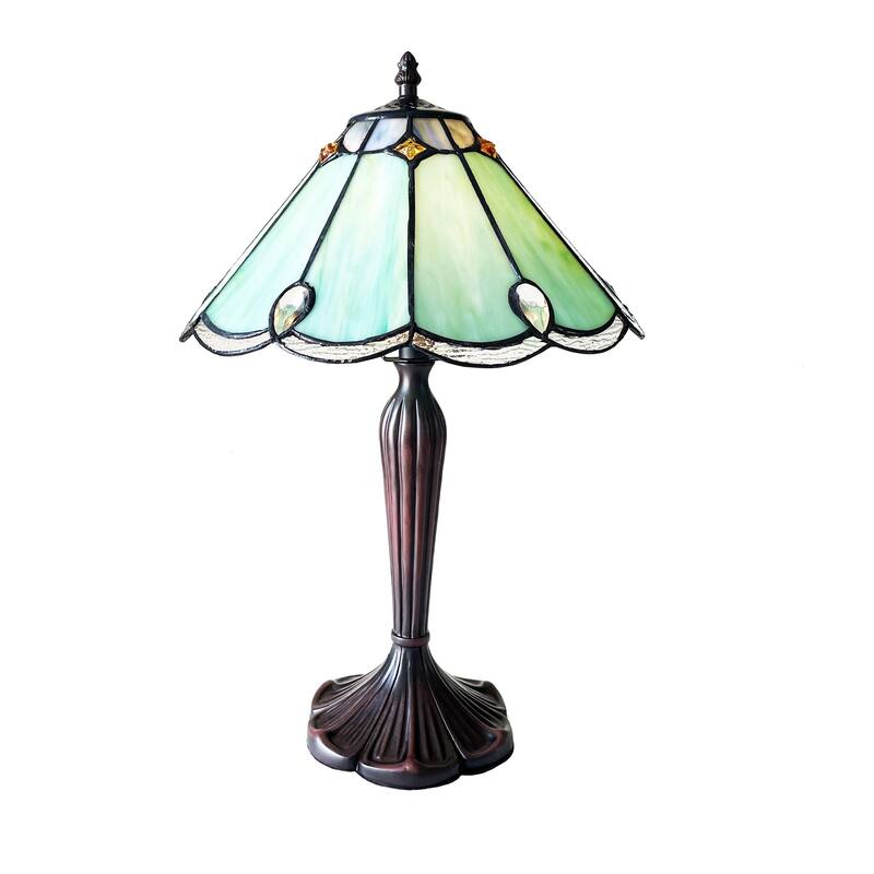Tiffany Style Victorian Design 1 Light Table Lamp - 19.5 inches high