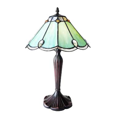 Tiffany Style Victorian Design 1 Light Table Lamp - 19.5 inches high