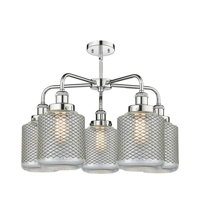 Innovations Lighting Edison - 5 Light 24" Stem Hung Chandelier