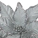 preview thumbnail 4 of 2, 25" Glittered Silver Poinsettia Christmas Floral Pick - 25