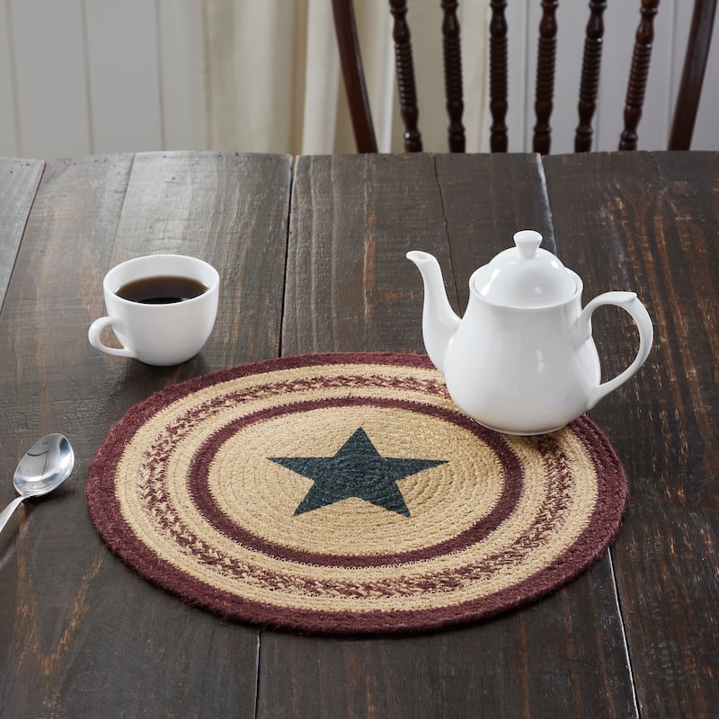 Potomac Jute Trivet Stencil Star 15