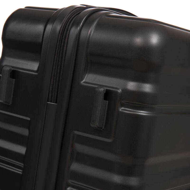 3 pcs/set in ABS Spinner Wheel Luggage, Carry on Suitcase, Matching Color, Combination Lock (Purple)