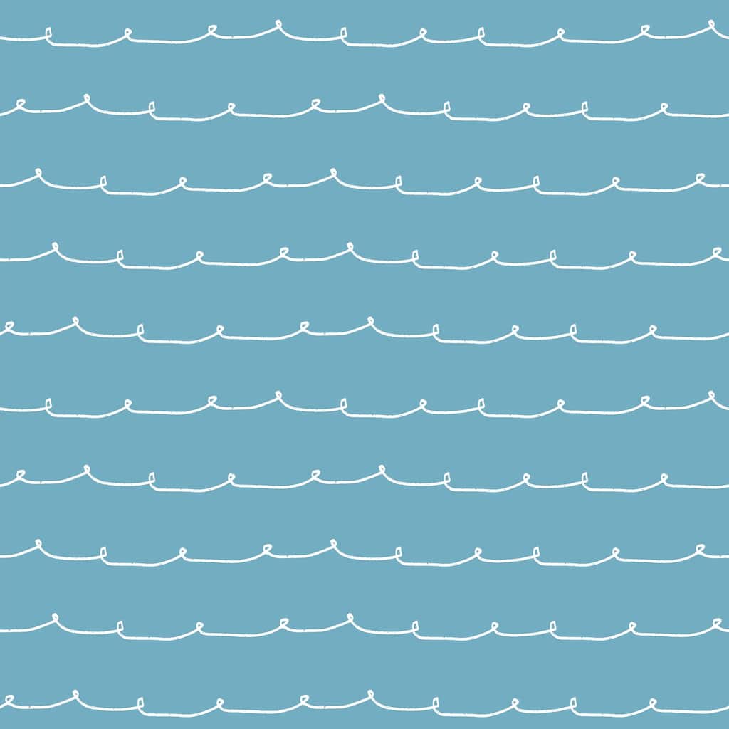 Advantage Wiggle Line Blue Stripe Wallpaper