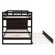 preview thumbnail 13 of 13, Simple Full over Full Bunk Bed With Trundle And Staircase,Storage Drawers