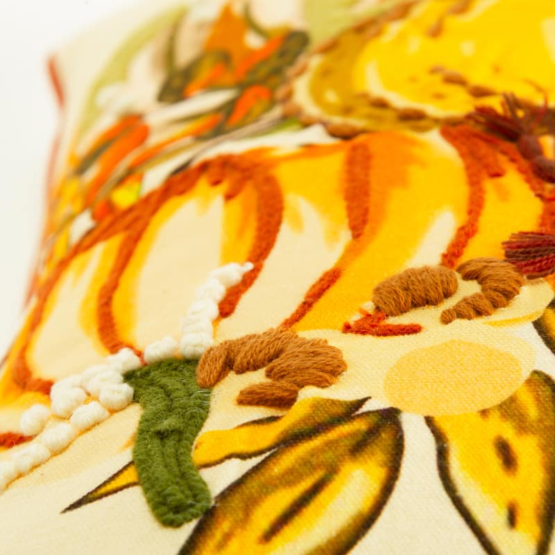 Rizzy Home Pumpkin Collage Textured Throw Pillow