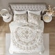 preview thumbnail 11 of 21, Madison Park Violette 3 Piece Tufted Cotton Chenille Duvet Cover Set