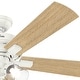 preview thumbnail 6 of 18, Hunter 52" Crestfield Ceiling Fan with 3-Light LED Light and Pull Chain - Farmhouse, Casual, Rustic