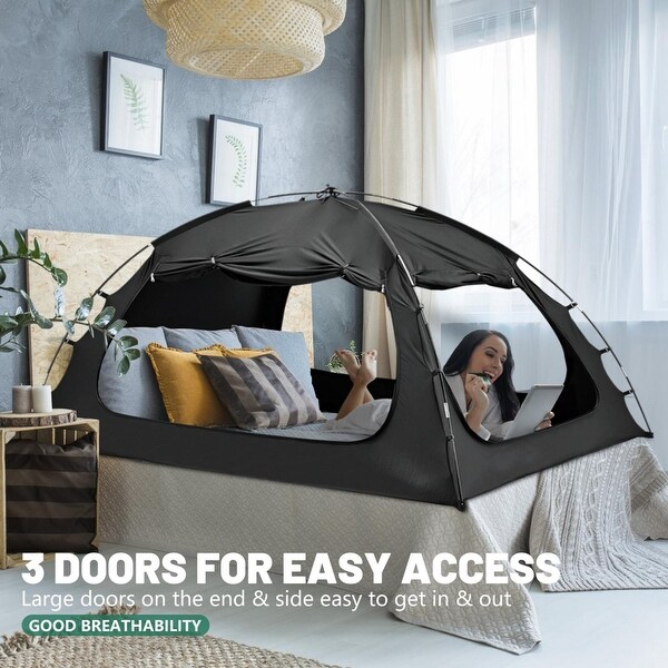 DoCred Blackout Private Space Bed Canopy For Adult And Kids Bed Bath Beyond 41782649