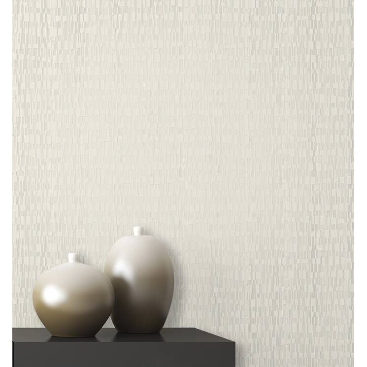 Decorline Atonal Grey Stripe Wallpaper - 20.5in x 396in x 0.025in