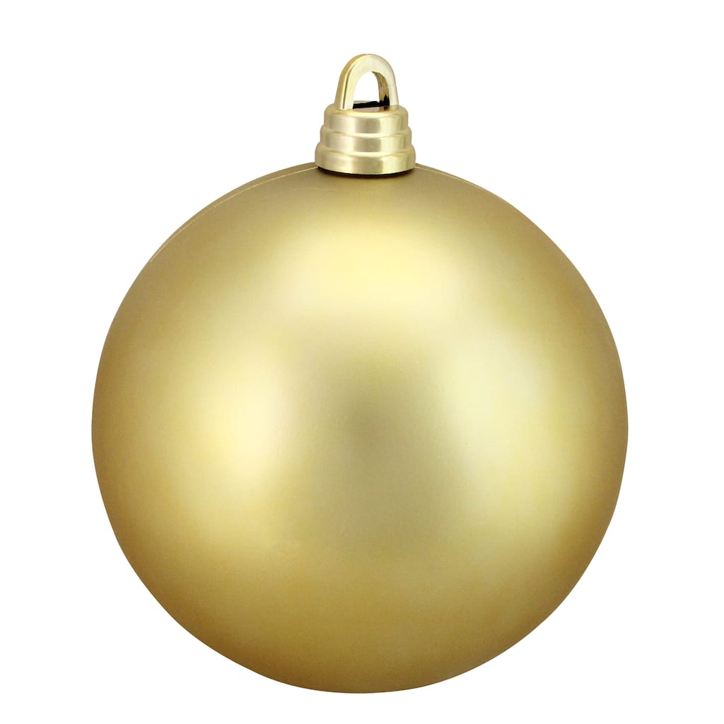 Matte Vegas Gold Shatterproof Christmas Ball Ornament 12" (300mm)