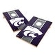 preview thumbnail 1 of 3, Vintage Kansas State University Wildcats Regulation 2x4 Cornhole Set Include Carry Case