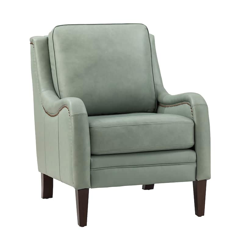 Pascual Comfy Living Room Armchair with Solid Wood Legs