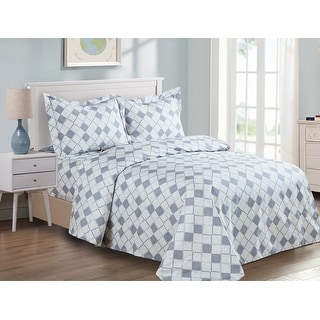 Violet Linen French Geometric Diamond Pattern Bedding Duvet Cover Set ...
