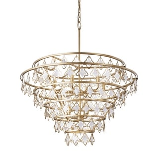 Varaluz Fleur 10-Light Chandelier - French Gold