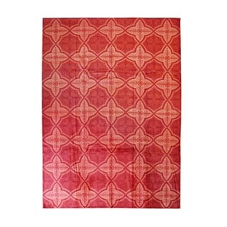 Red Transitional Turkish Knot Rug - A Fusion of Timeless Tradition and ...