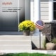 preview thumbnail 5 of 9, Alpine Corporation 31" Tall Outdoor Metal Gazing Globe Display Stand, Black