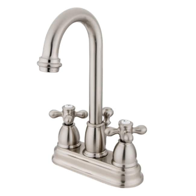 Kingston Brass Restoration Centerset Bathroom Faucet with Pop-Up Drain