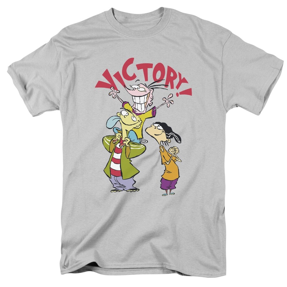Shop Ed Edd N Eddy Victory Mens Short Sleeve Shirt Silver Large