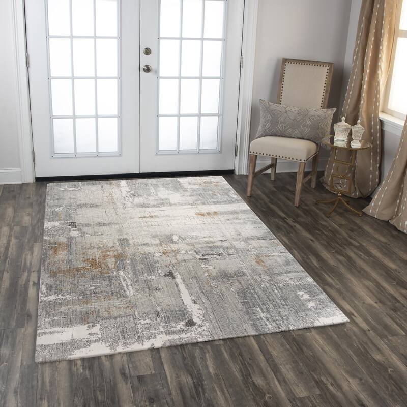 Alora Decor Antonela Transitional Gray Recycled Polyester Area Rug