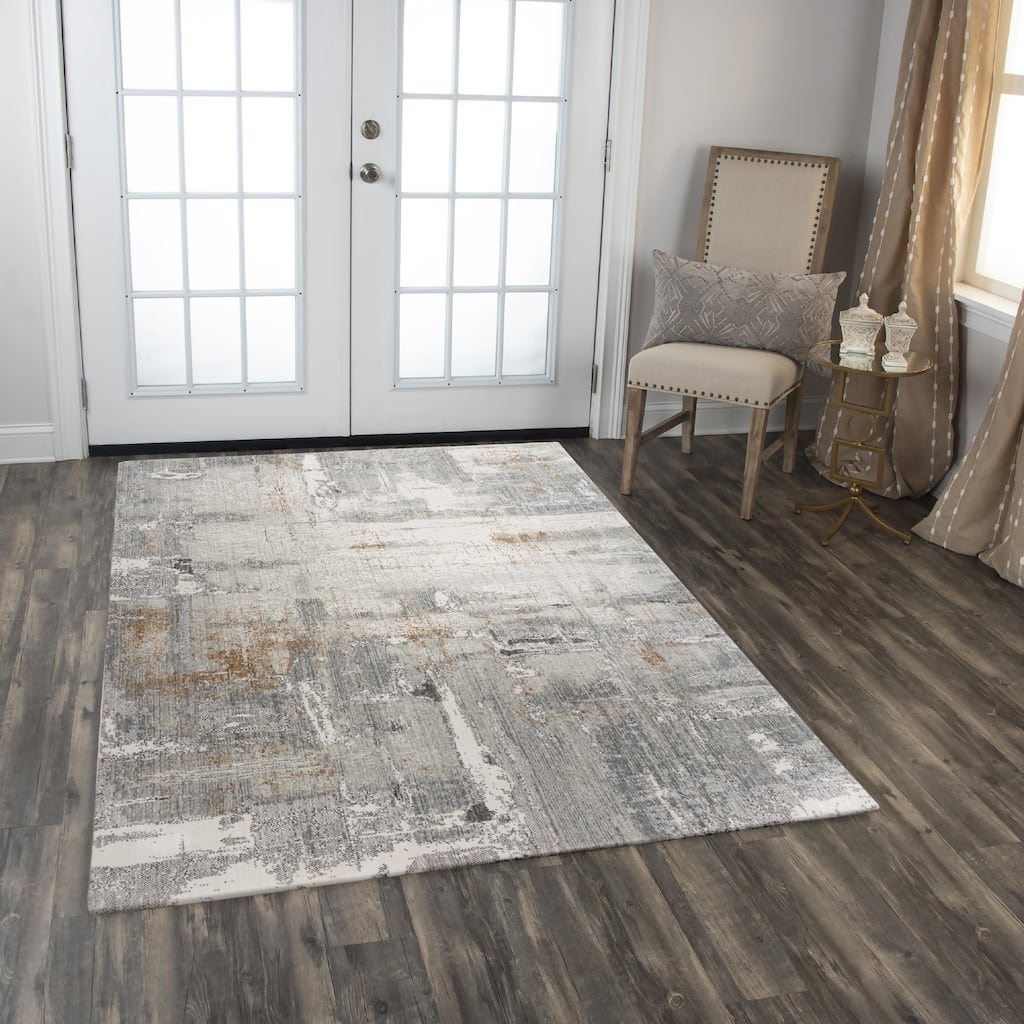 Alora Decor Antonela Gray Recycled Polyester Area Rug