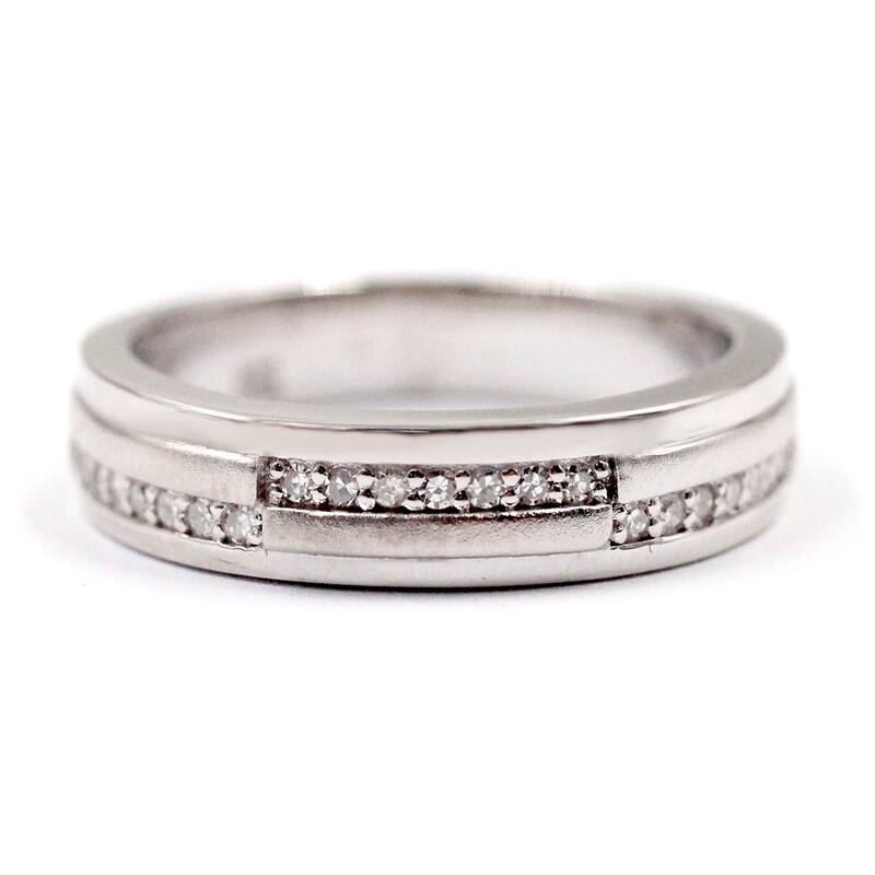 925 Sterling Silver Diamond Band Ring