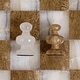 preview thumbnail 6 of 4, Novica Handmade Brown And White Challenge Onyx And Marble Chess Set (7.5 Inch)