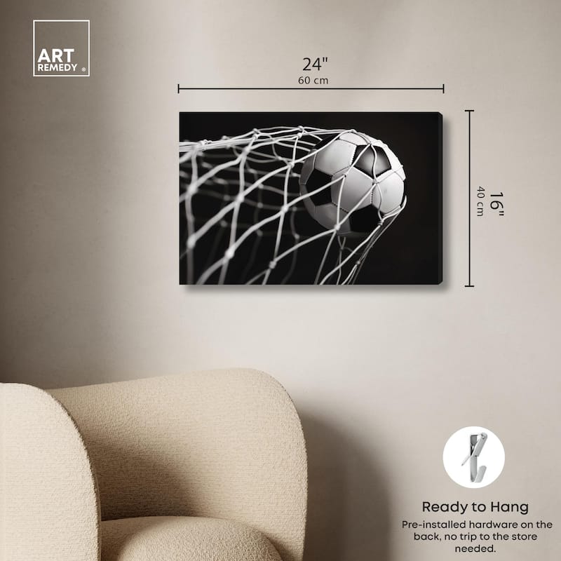 Through the Goal Canvas by Art Remedy, Gallery Wrapped