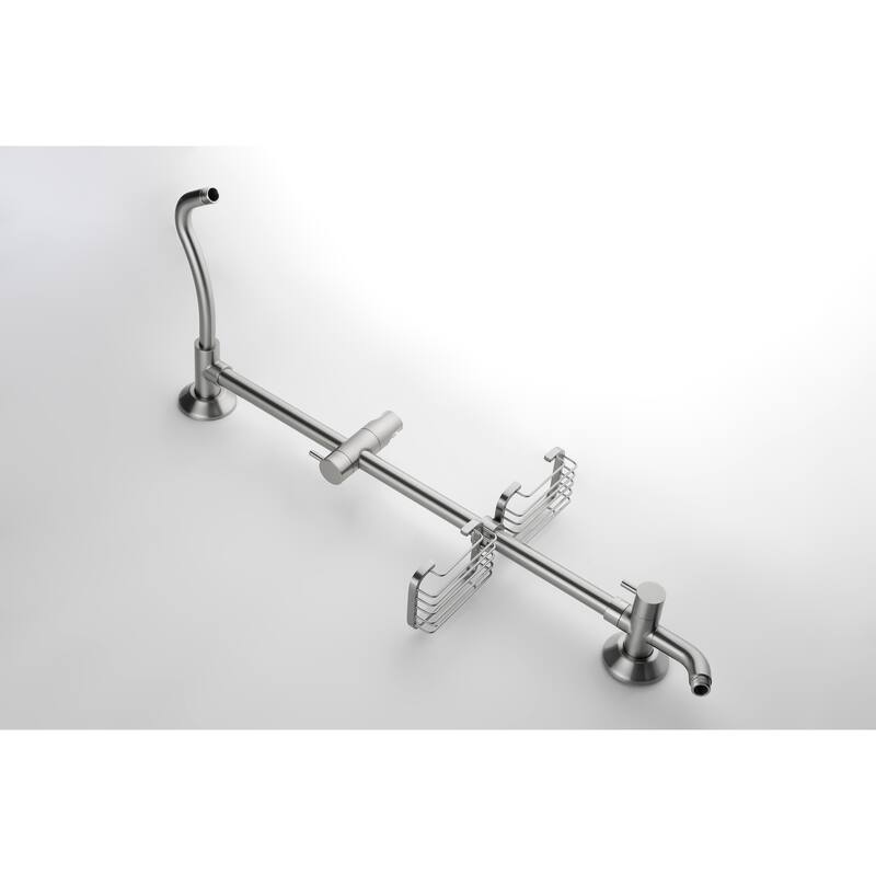 ShowerSpas Shower System, with 10" Rain Showerhead, 4-Function Hand Shower, Adjustable Slide Bar and Soap Dish