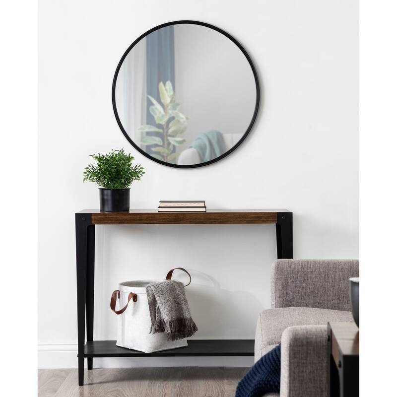 Kate and Laurel Caskill Round Framed Wall Mirror