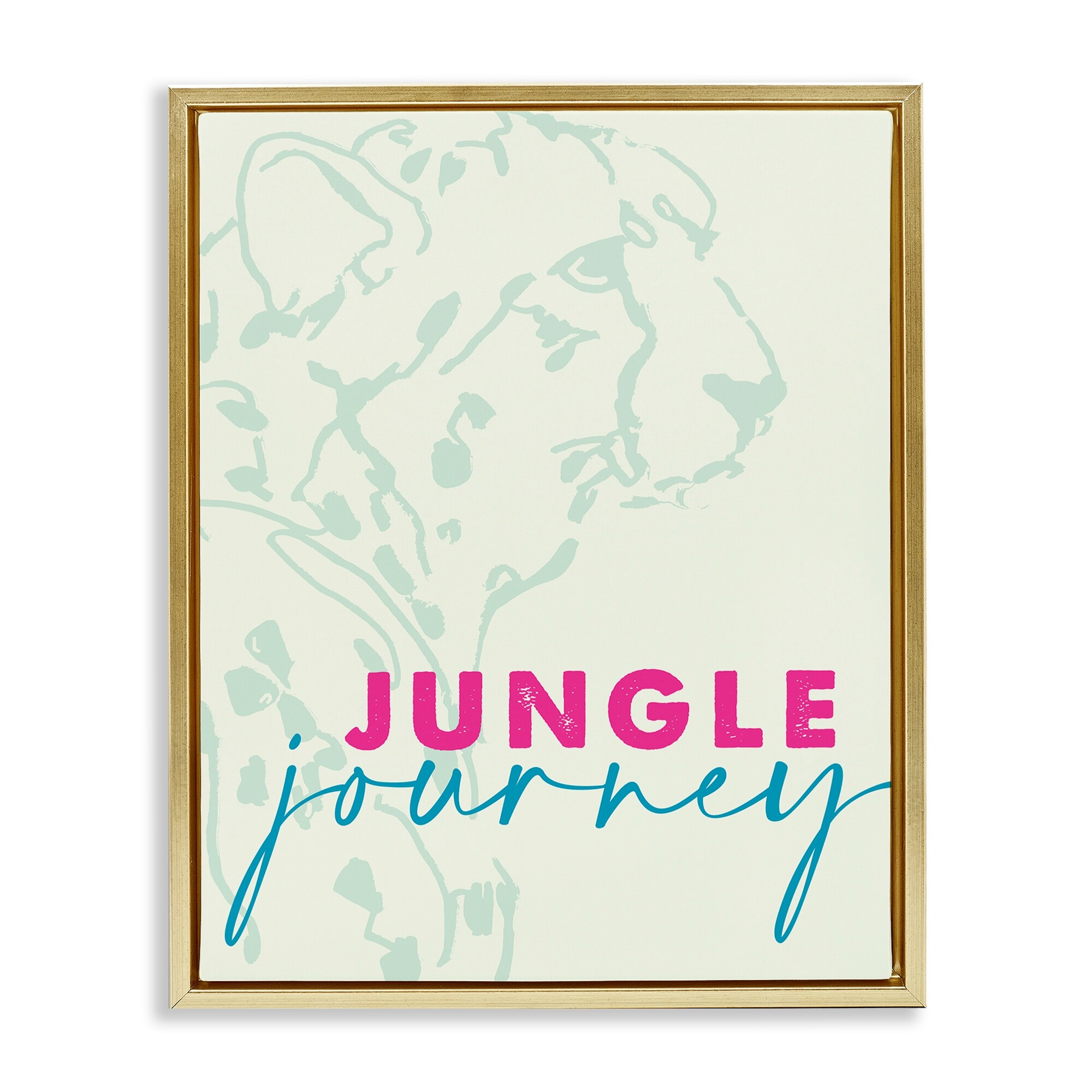 Stupell Jungle Journey Cheetah Framed Floater Canvas Wall Art Design By Lanie Loreth