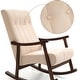 preview thumbnail 20 of 39, AVAWING Upholstered Rocking Chair Modern High Back Armchair
