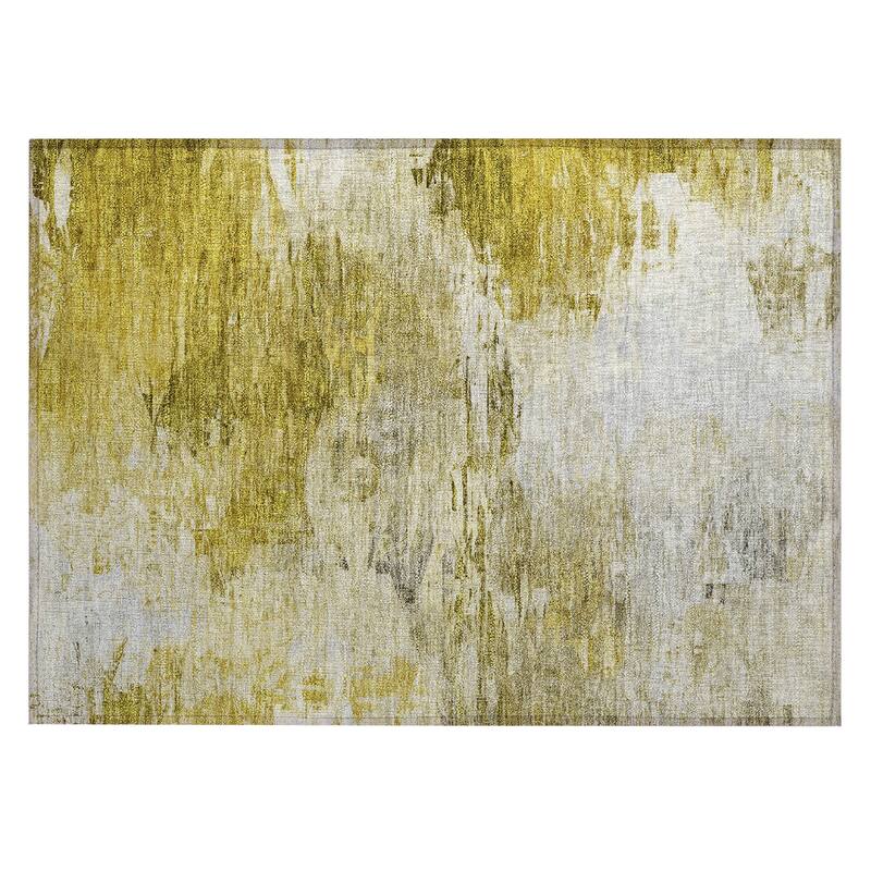 Machine Washable Indoor/ Outdoor Chantille Abstract Ombre Rug
