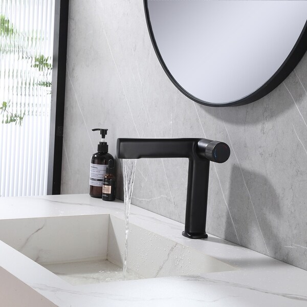 Rbrohant Single Hole Faucet Single-handle Bathroom Faucet