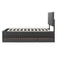 preview thumbnail 17 of 16, Contemporary Upholstered Twin Platform Bed with Trundle and Drawers