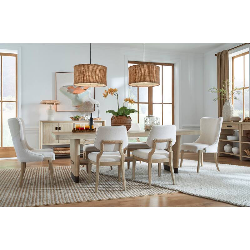 Salt Life Home Sunset Cove Sanibel Brown Upholstered Side Chair Two Pack - 20''W x 22.63''D x 36''H