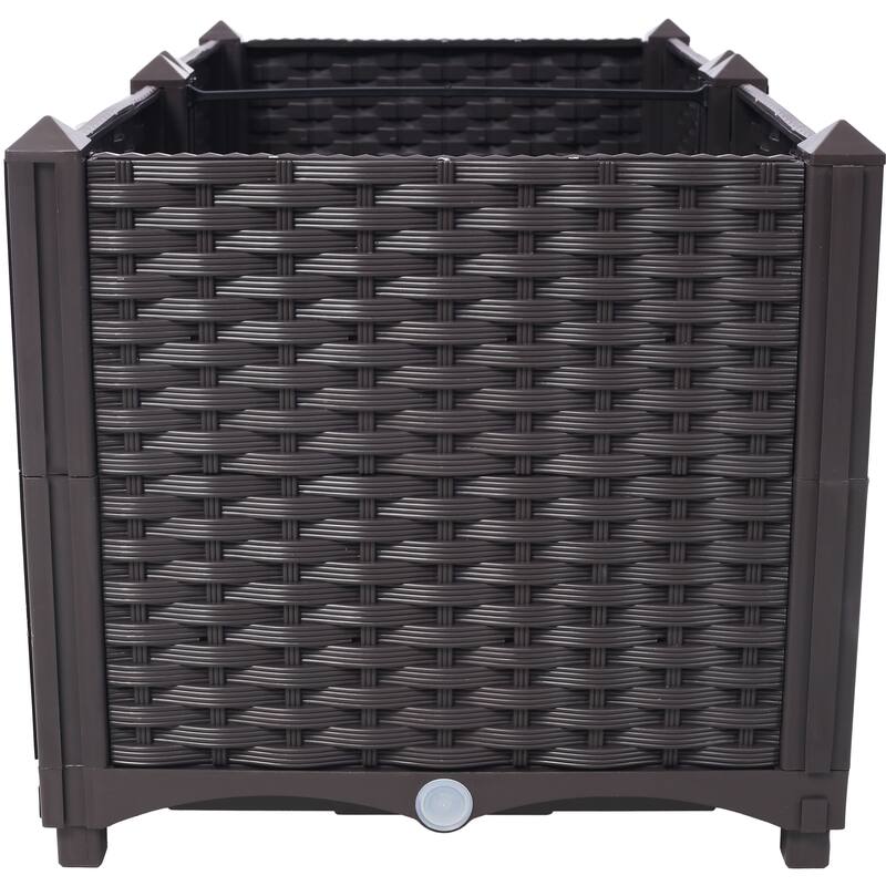 Portable Vegetable & Flower Planter Box, for Patio, Balcony, Backyard