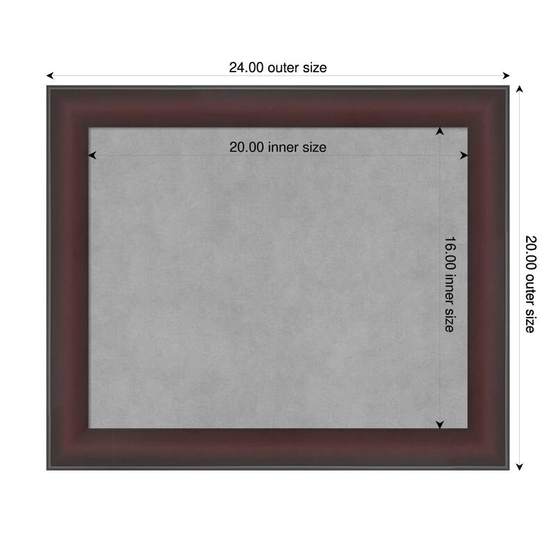 Amanti Art Grand Cherry Narrow Framed - 24 x 20 in - Grand Cherry Narrow