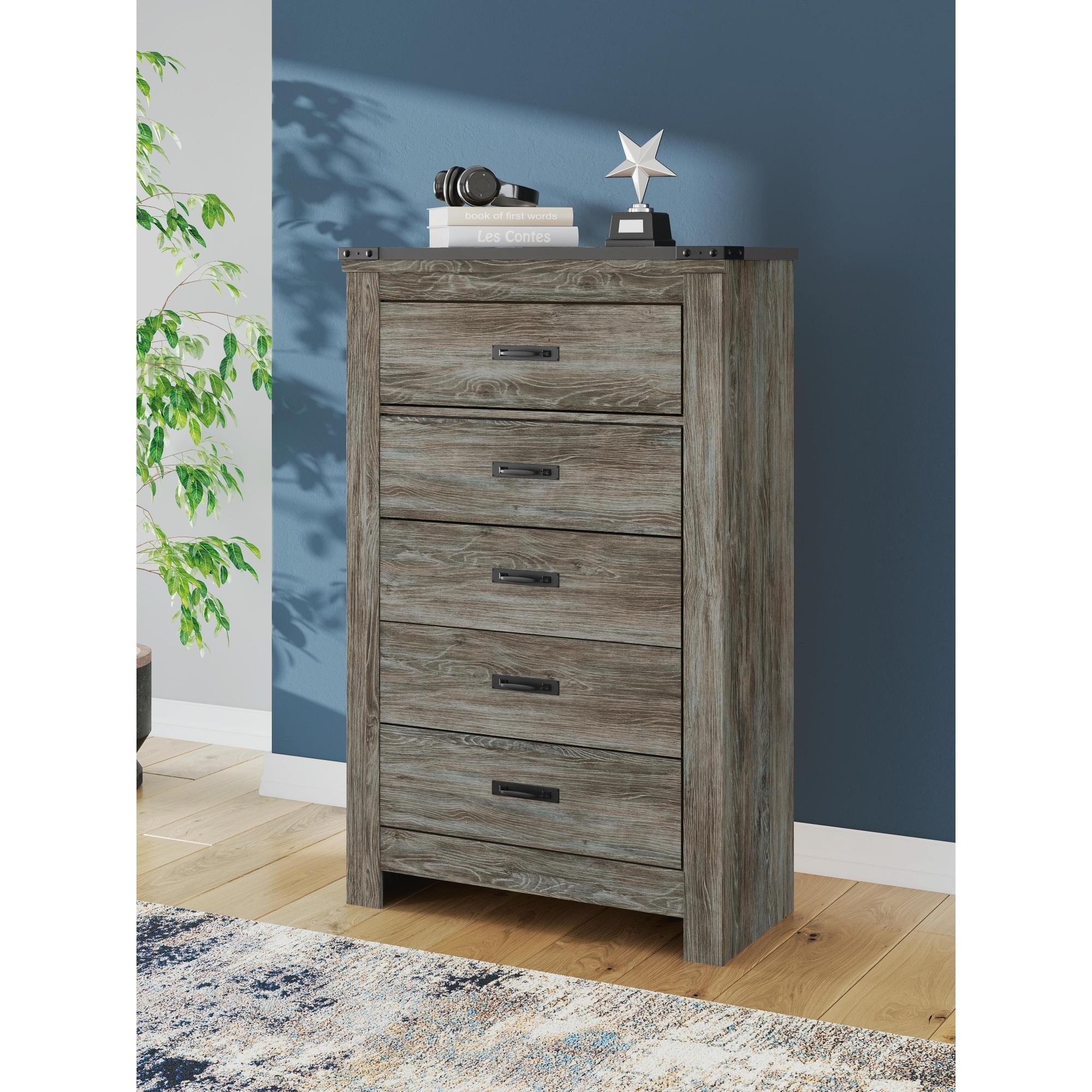 Signature Design by Ashley Frandern Gray Chest of Drawers