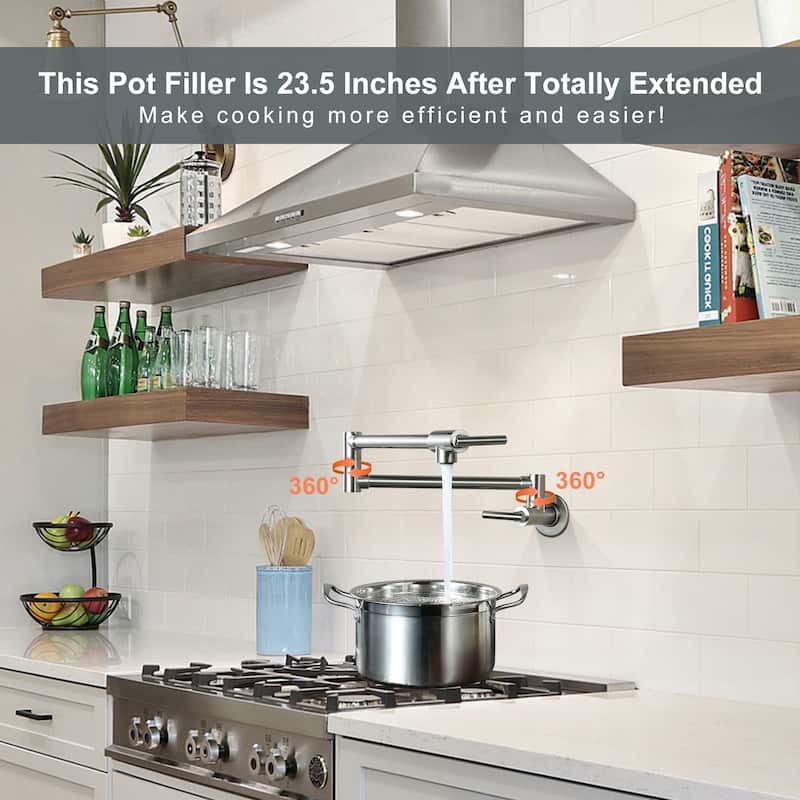 WOWOW Folding Wall Mount Faucets Stretchable