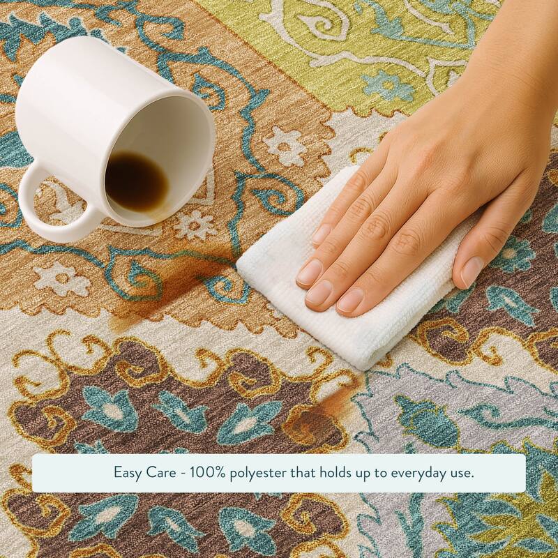 Machine Washable Indoor/ Outdoor Global Bayfield Chantille Rug