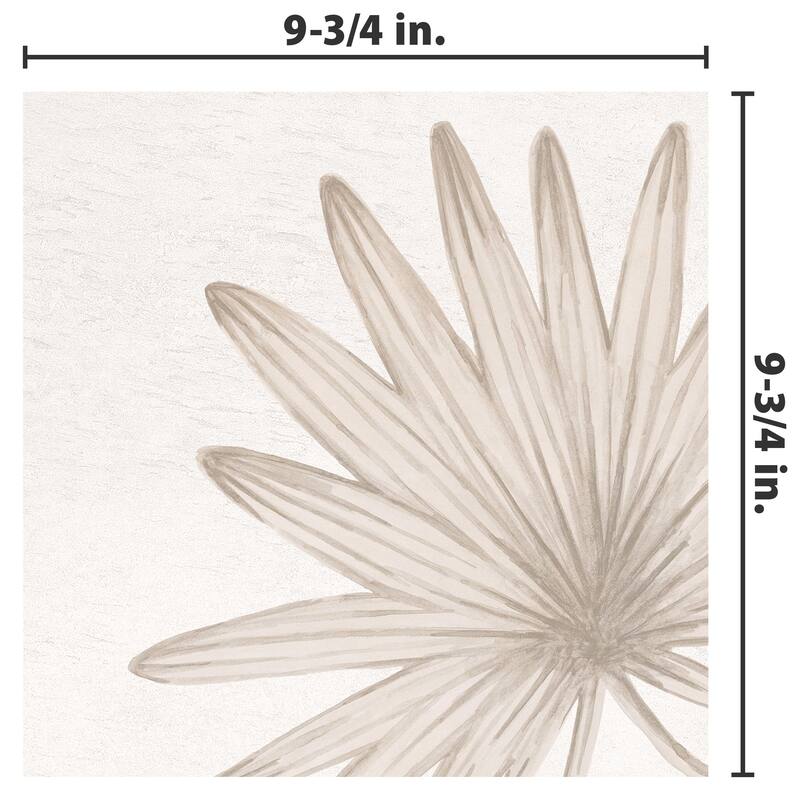 Merola Tile Nusa Botanic Taupe 9-3/4" x 9-3/4" Porcelain Floor and Wall Tile