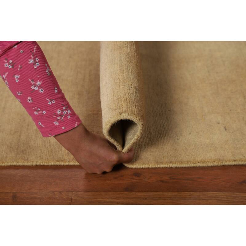 Contemporary Gabbeh Oriental Foyer Rug Handmade Wool Carpet - 3'3"x 4'9"