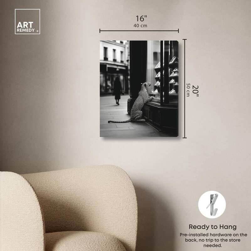 Jewels and Jaws Canvas by Art Remedy, Gallery Wrapped