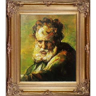 La Pastiche A Bust of an Old Man with Renaissance Bronze Frame, 30