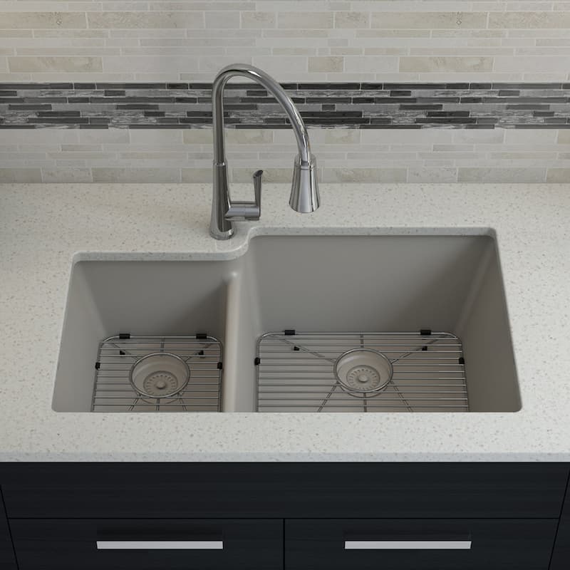 Lexicon Platinum Quartz 40/60 Double Bowl Kitchen Sink