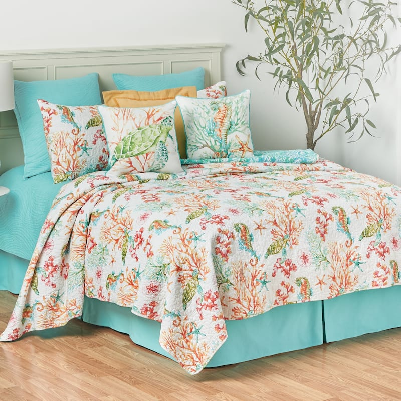 Colorful Seahorse Pillow