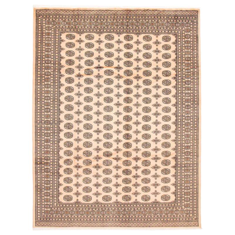 ECARPETGALLERY Hand-knotted Finest Peshawar Bokhara Beige Wool Rug - 9'1 x 12'0 - Beige - 9'1 x 12'0