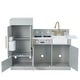 preview thumbnail 12 of 12, Teamson Kids Little Chef Charlotte Wooden Play Kitchen, Gray/Gold - 41.61" L x 11.81" W x 31.89" H